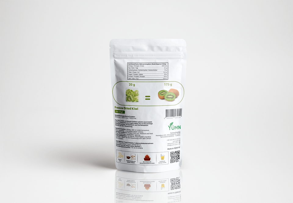 VerdeHal Dondurularak Kurutulmuş Kivi 20 g  Doğal, Katkısız, Çıtır