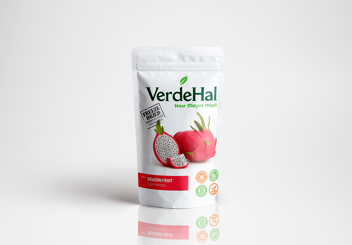 VerdeHal Dondurularak Kurutulmuş Ejder Meyvesi 20 g  Doğal, Katkısız, Çıtır