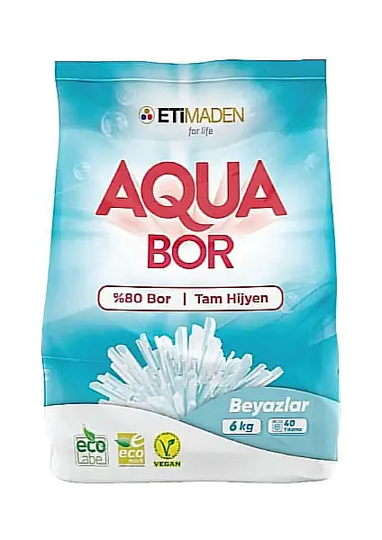 Aquabor Toz Çamaşır Deterjanı 6 kg - Beyazlar