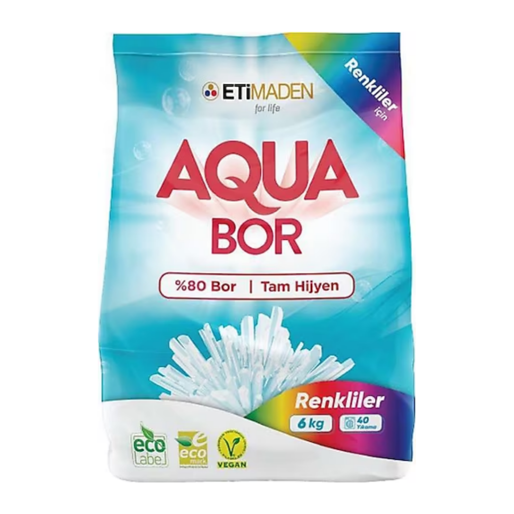 Aquabor Toz Çamaşır Deterjanı 6 kg - Renkliler
