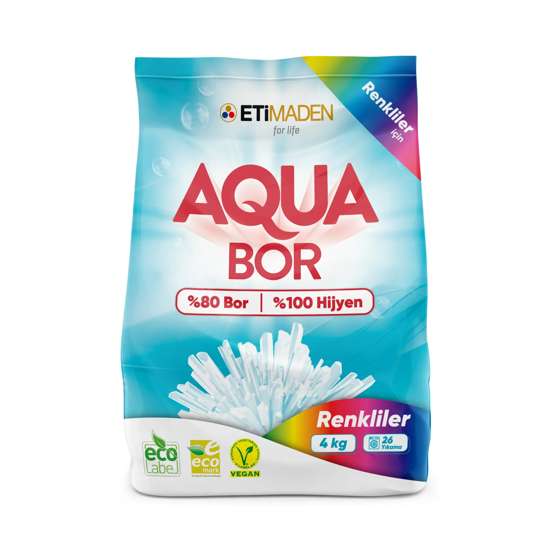 Aquabor Toz Çamaşır Deterjanı 4 kg - Renkliler