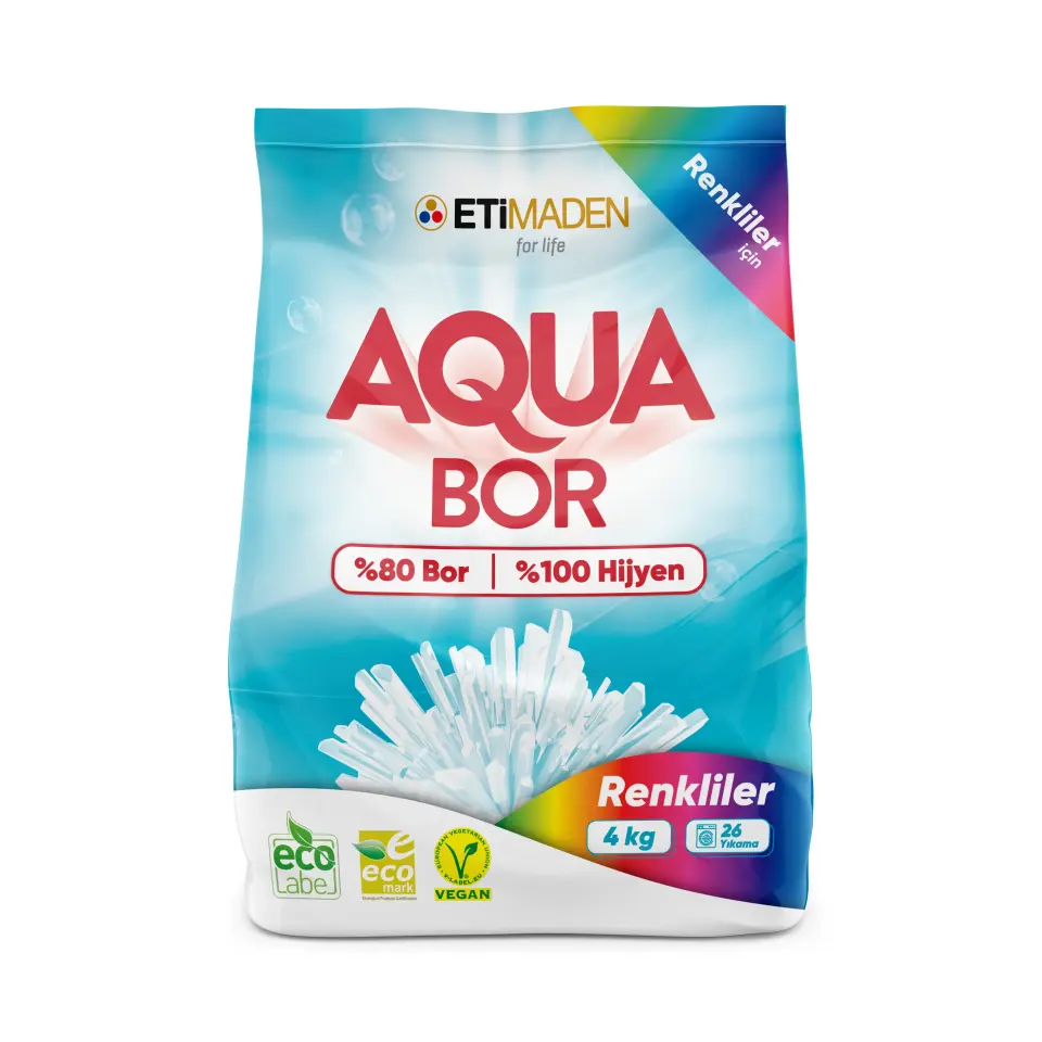 Aquabor Toz Çamaşır Deterjanı 4 kg - Renkliler
