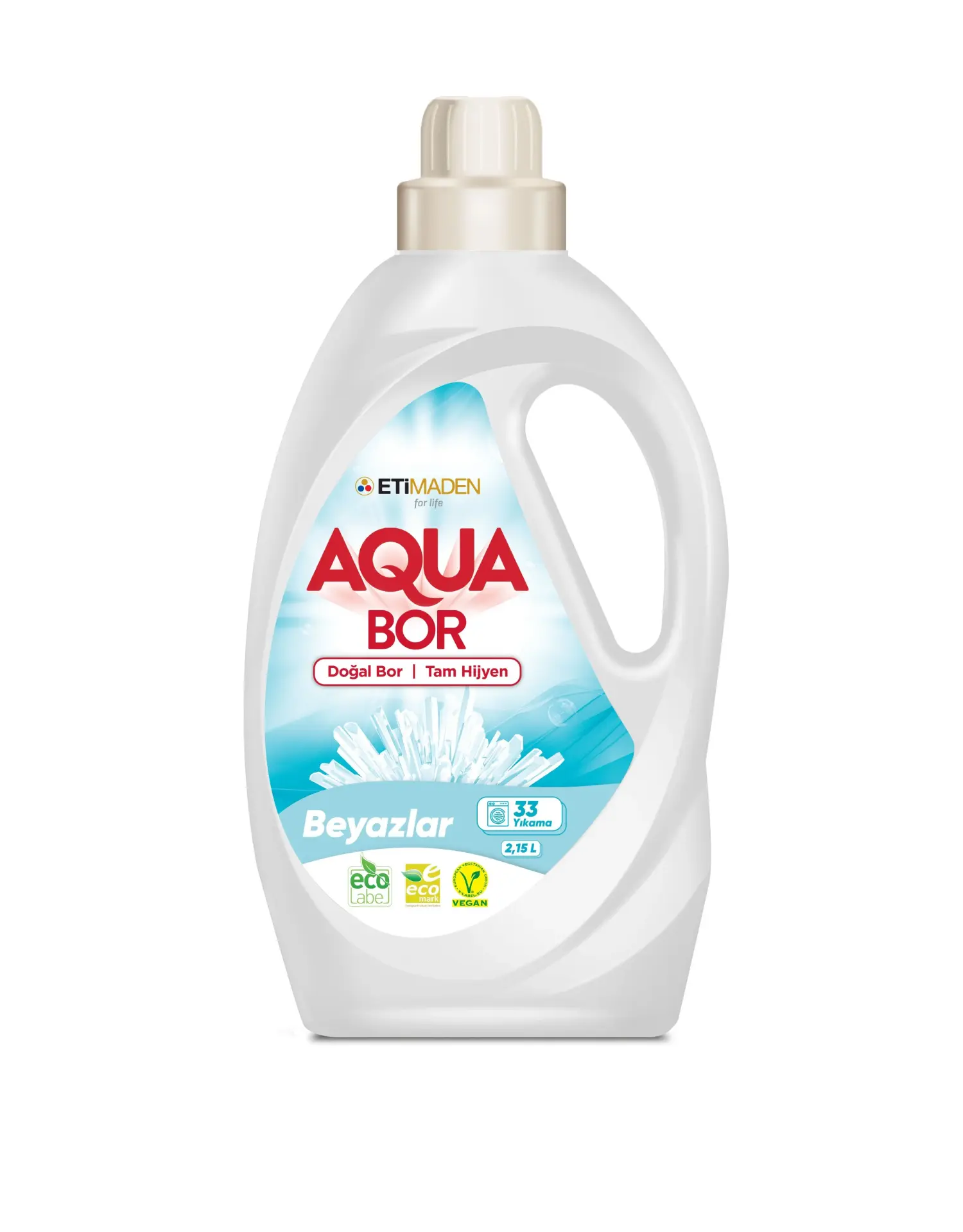 Aquabor Sıvı Çamaşır Deterjanı 2,15 lt - Beyazlar