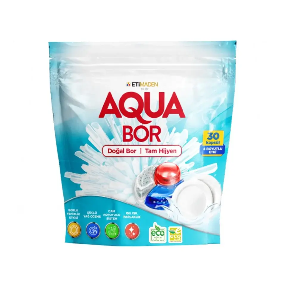 Aquabor Kapsül Bulaşık Makinesi Deterjanı - 30'lu
