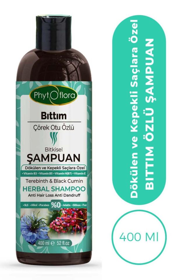 PhytOFlora Bıttım Özlü Bitkisel Şampuan 400 ml - Dökülen ve Kepekli Saçlara Özel