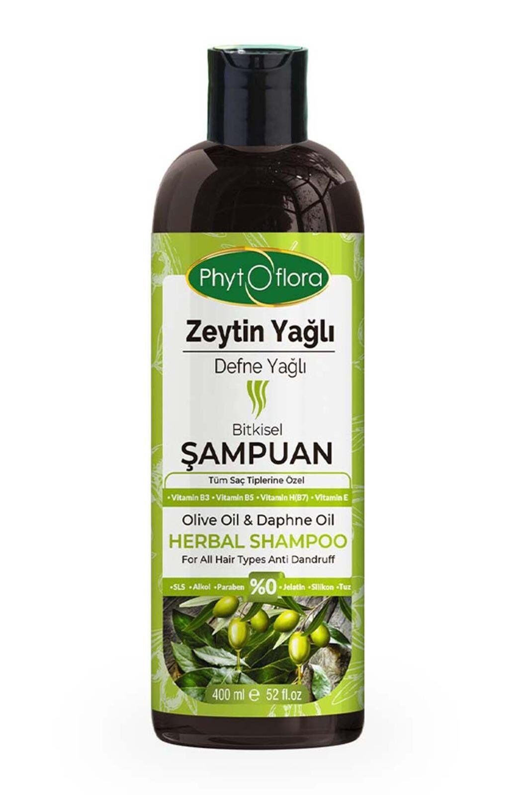 PhytOFlora Zeytinyağlı Bitkisel Şampuan 400 ml - Tüm Saç Tipleri İçin