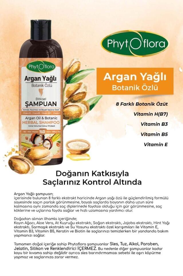 PhytOFlora Ardıç Yağlı Bitkisel Şampuan 400 ml - Hassas Saç Derisine ve Kepekli Saçlara Özel