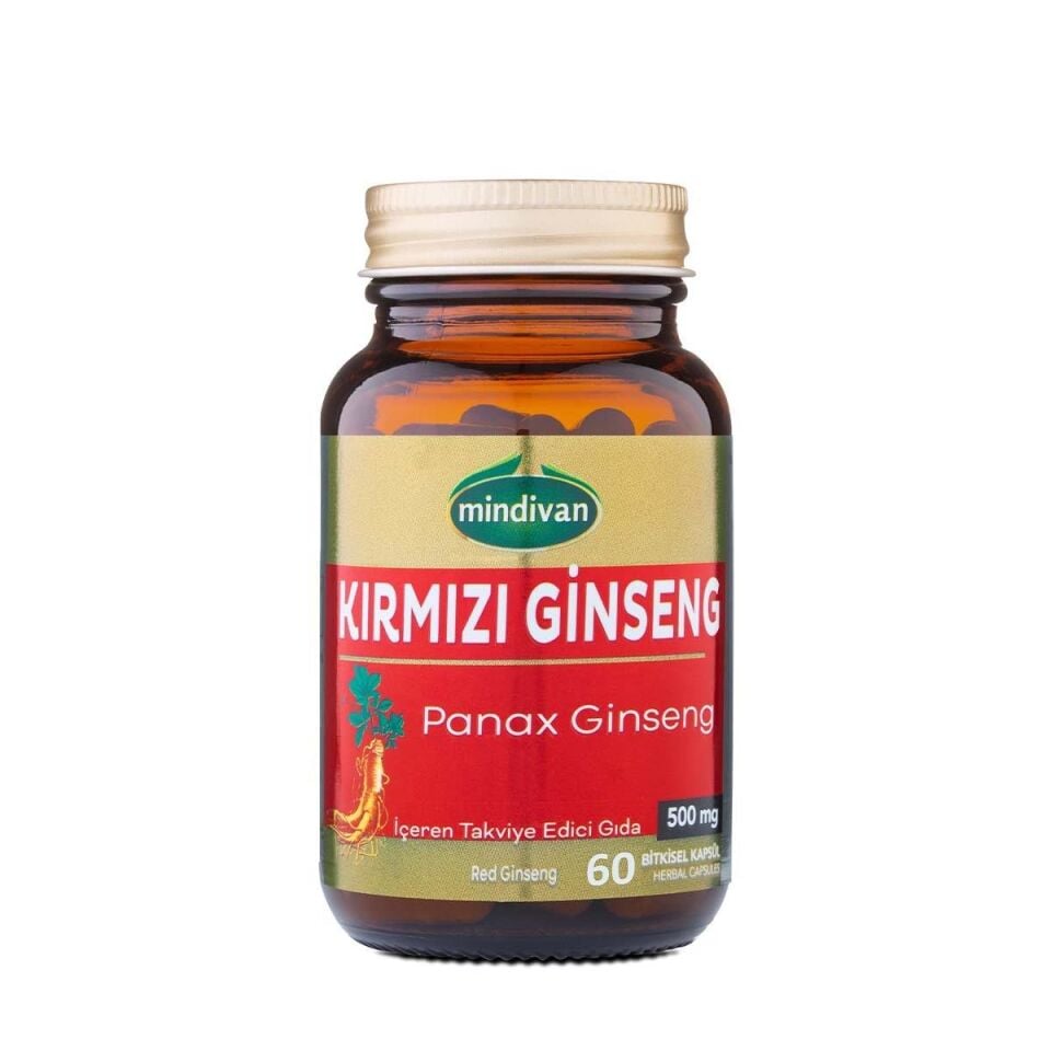 Mindivan Kırmızı Ginseng 60 Kapsül - Kapsül Gıda Takviyesi
