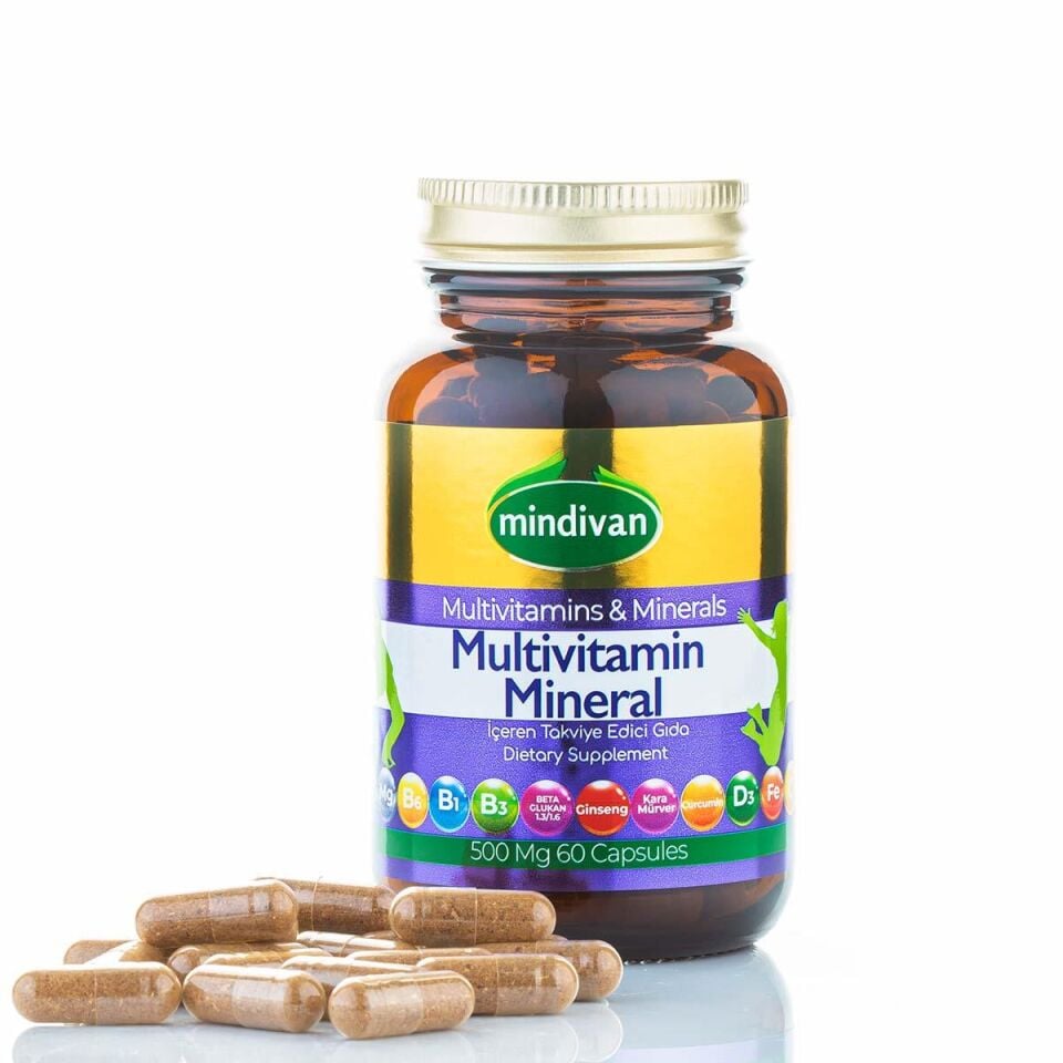 Mindivan Multivitamin 60 Kapsül - Kapsül Gıda Takviyesi