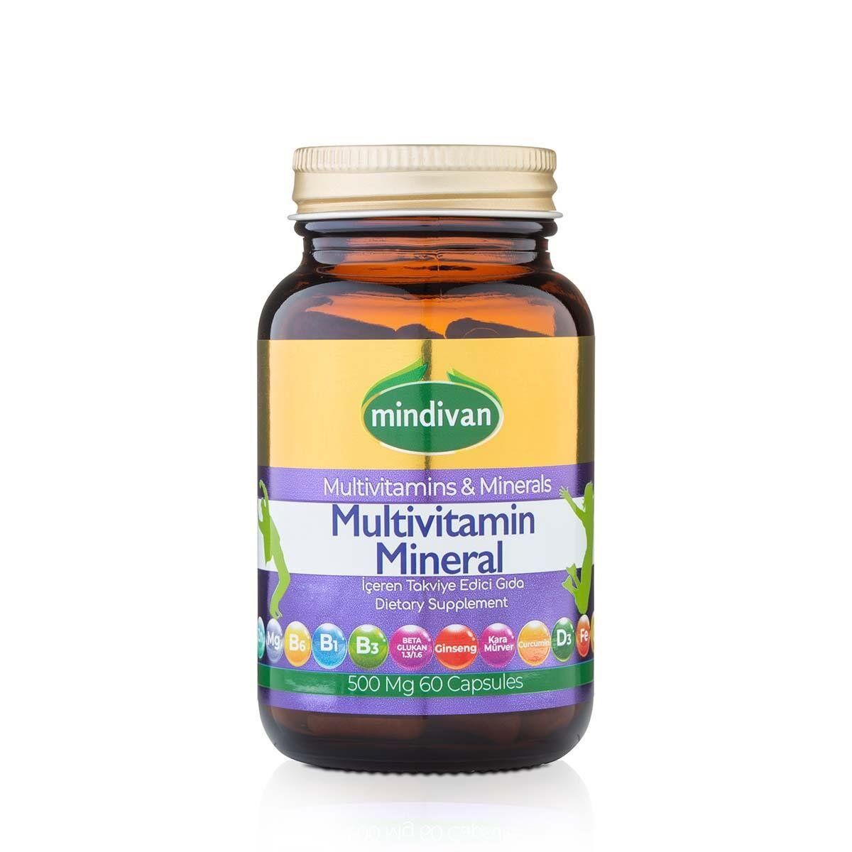 Mindivan Multivitamin 60 Kapsül - Kapsül Gıda Takviyesi