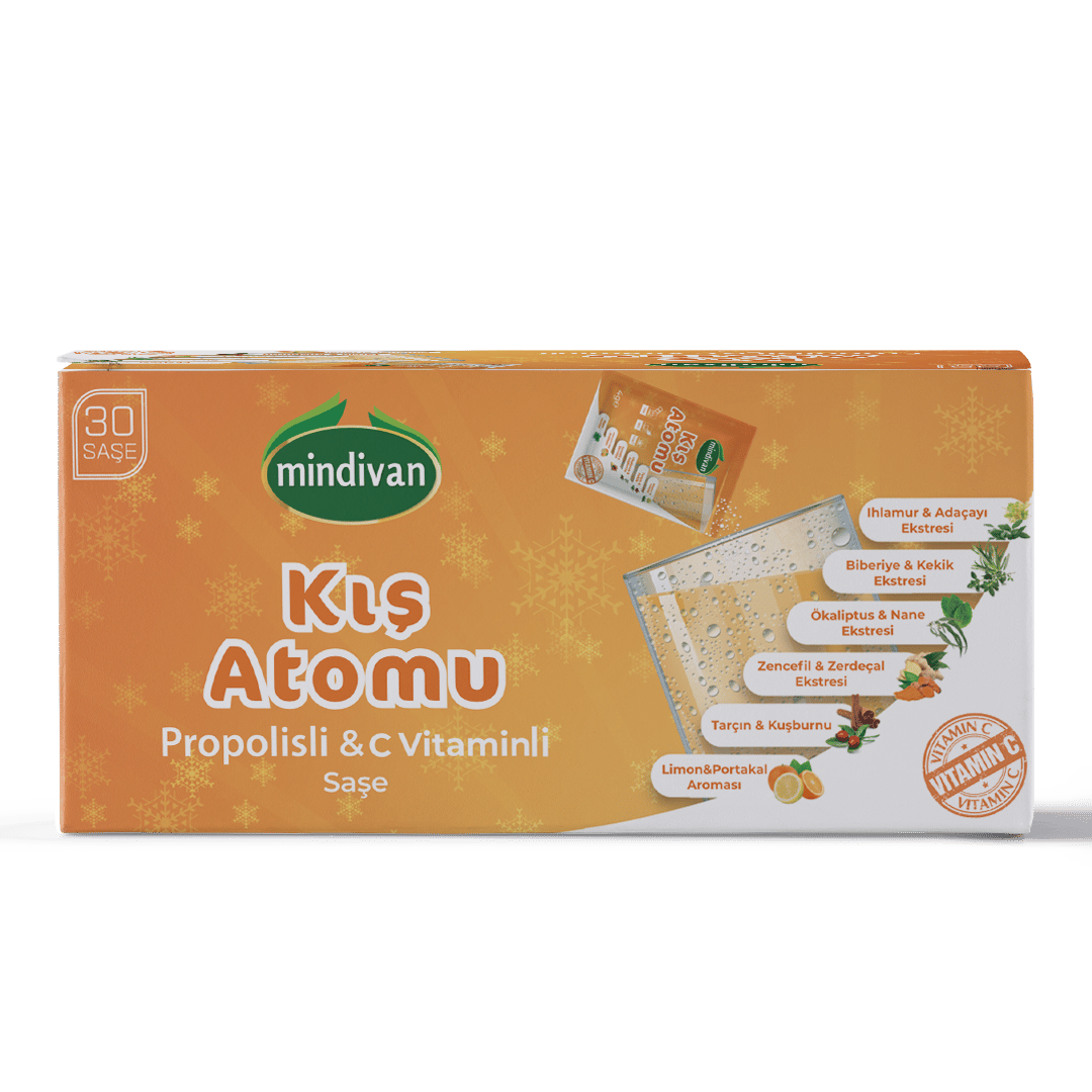 Mindivan Kış Atomu Propolis ve C Vitamini - 30 şase Tek Kullanımlık