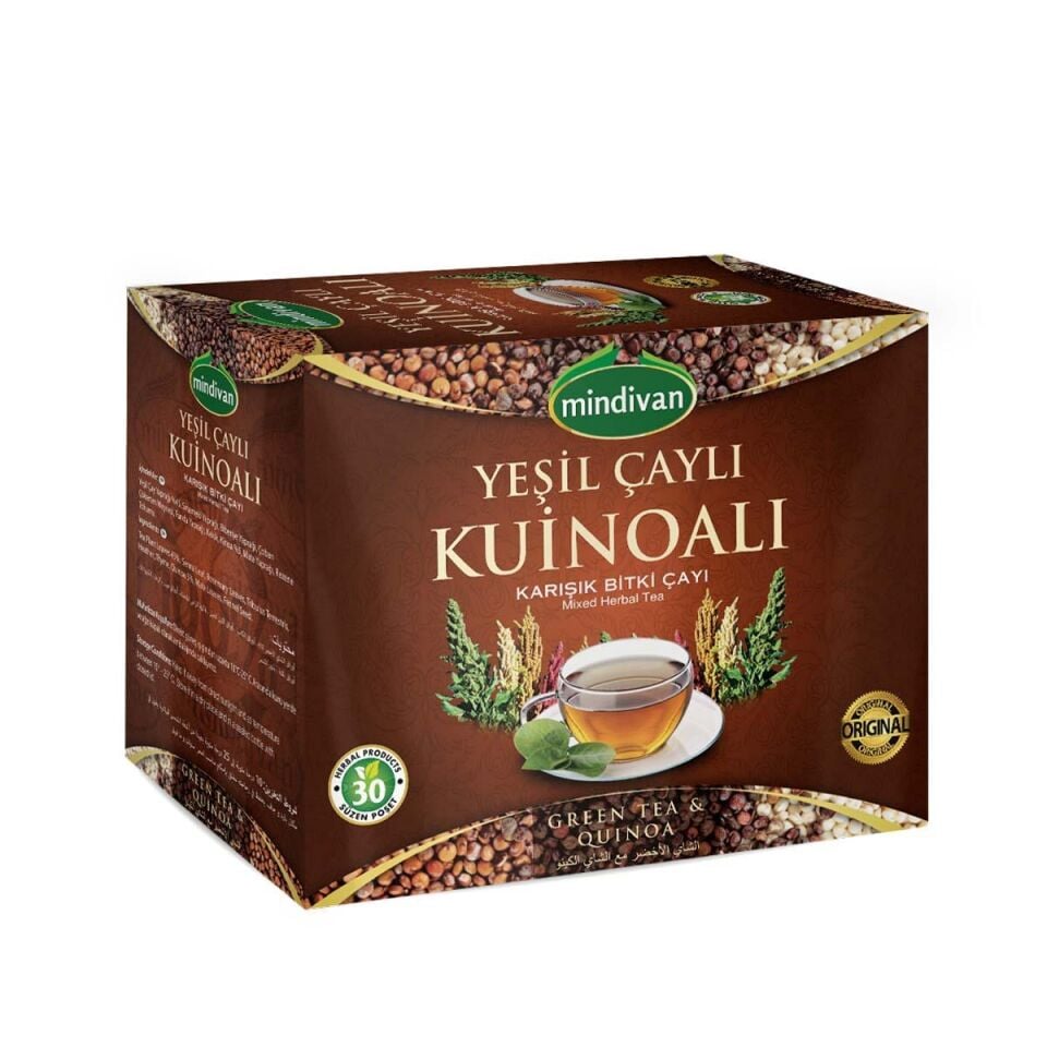 Mindivan Kinoa Tohumlu Bitki Çayı - 30'lu Süzen Poşet Çay