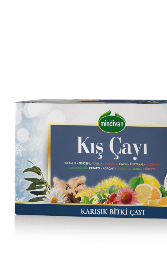 Mindivan Zencefilli Kış Çayı - 30'lu Süzen Poşet Çay