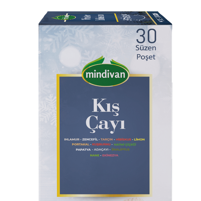 Mindivan Zencefilli Kış Çayı - 30'lu Süzen Poşet Çay