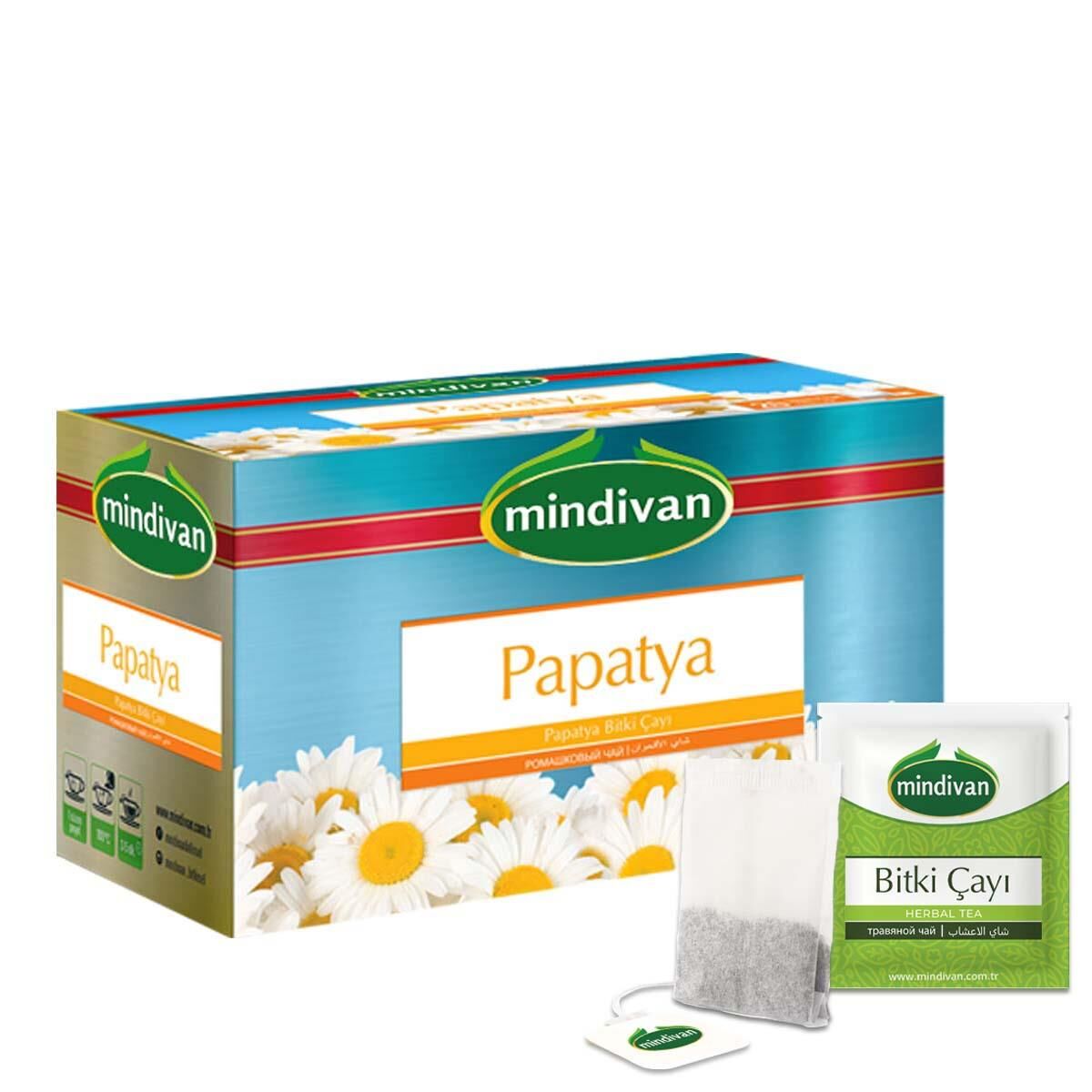 Mindivan Papatya Bitki Çayı - 20'Li Premium Süzen Poşet Çay