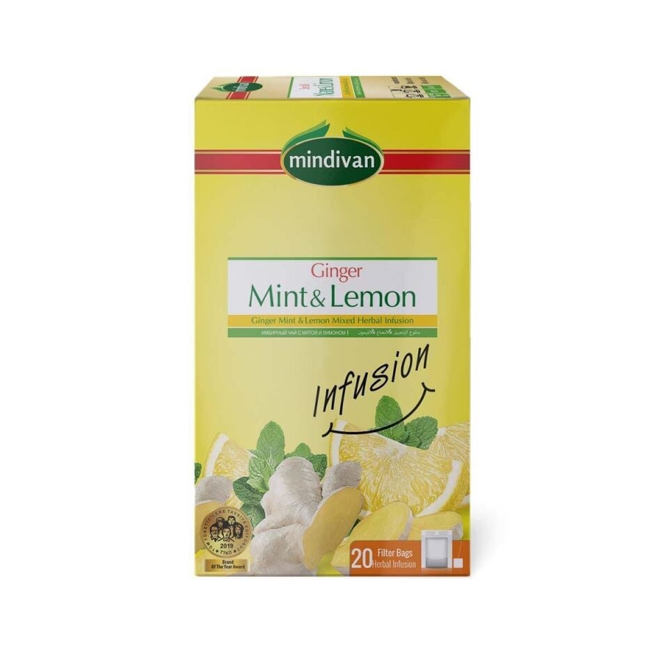 Mindivan Nane Limon Bitki Çayı - 20'Li Premium Süzen Poşet Çay