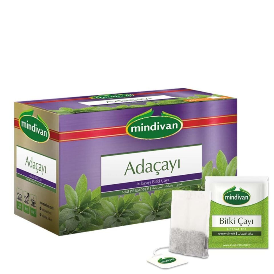 Mindivan Adaçayı Bitki Çayı - 20'Li Premium Süzen Poşet Çay