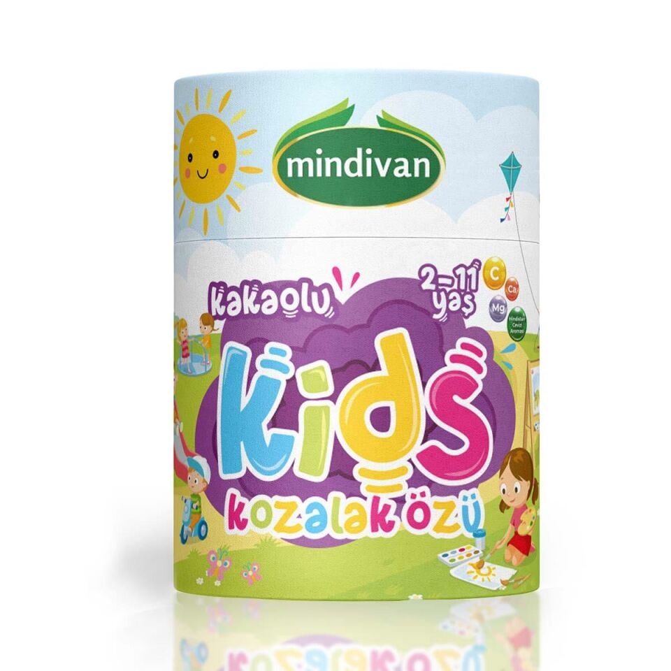 Mindivan Kids Çocuklar İçin Özel Kakaolu Kozalak Macunu 240g - Fonksiyone Ekstraktlı Bitkisel Macun