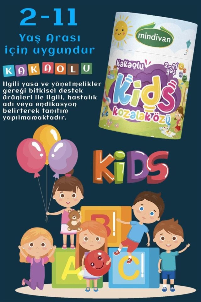 Mindivan Kids Çocuklar İçin Özel Kakaolu Kozalak Macunu 240g - Fonksiyone Ekstraktlı Bitkisel Macun