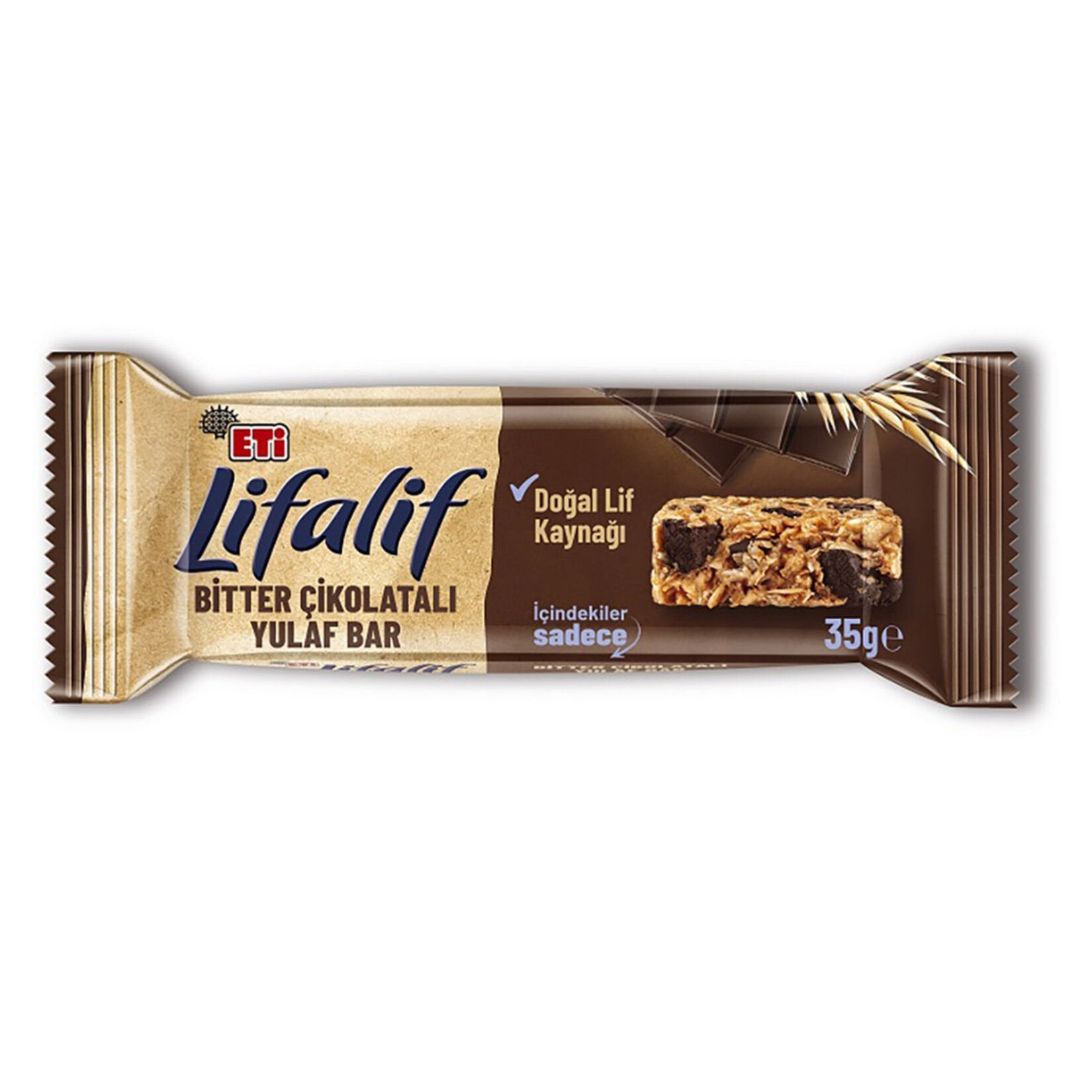 Eti Lifalif Bitter Çikolatalı Yulaf Bar 35 G