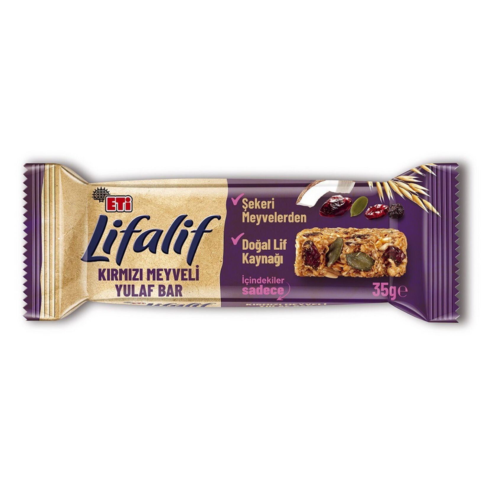 Eti Lifalif Kırmızı Meyveli Yulaf Bar 35 G
