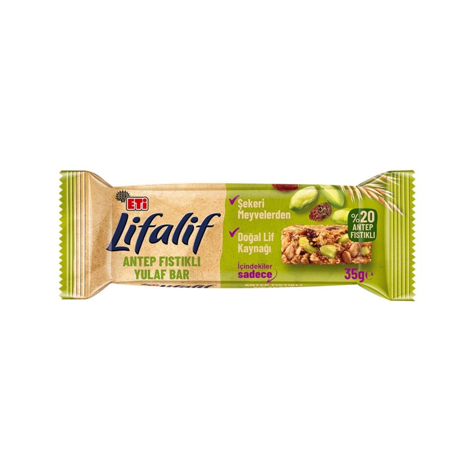 Eti Lifalif Antep Fıstıklı Yulaf Bar 35 G